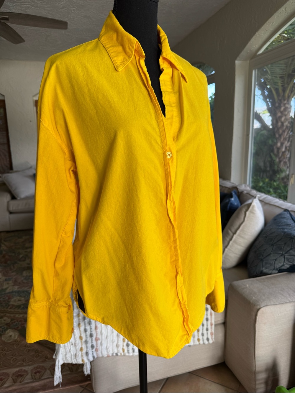 Monrow Sunshine Women's Poplin Oversized Shirt